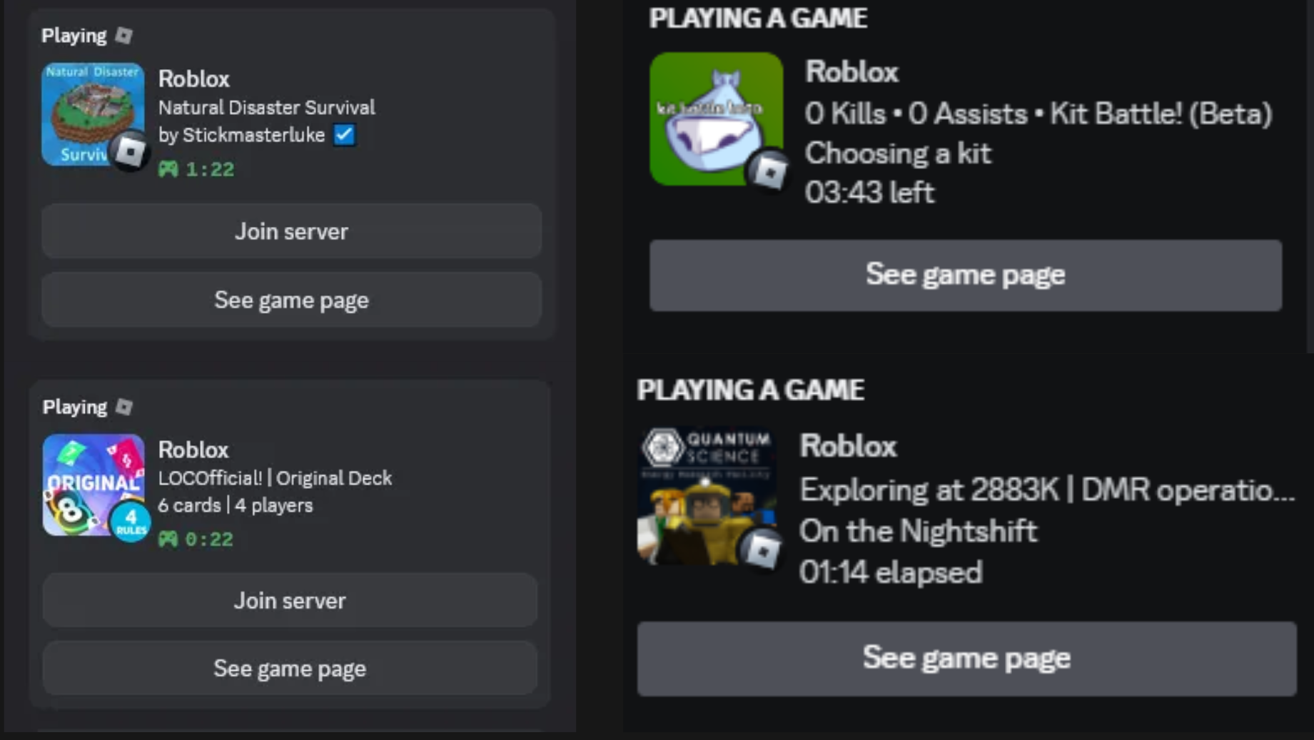 Discord Rich Presence feature preview